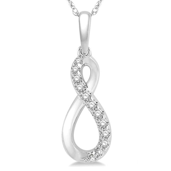 Lysandra  Infinity Petite Diamond Fashion Pendant