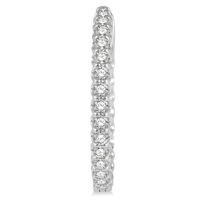 Inside-Out Diamond Hoop Earrings