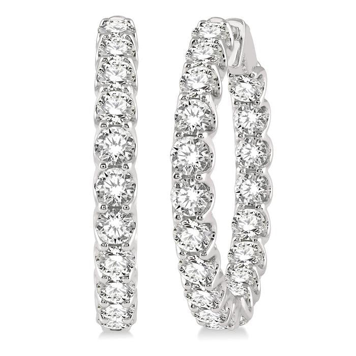 Inside-Out Diamond Hoop Earrings