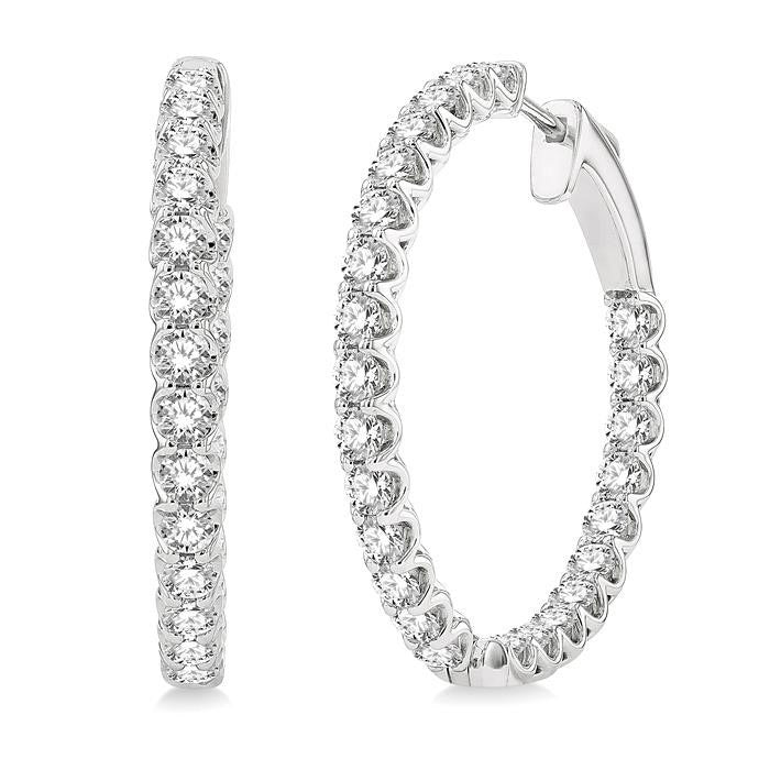 Inside-Out Diamond Hoop Earrings