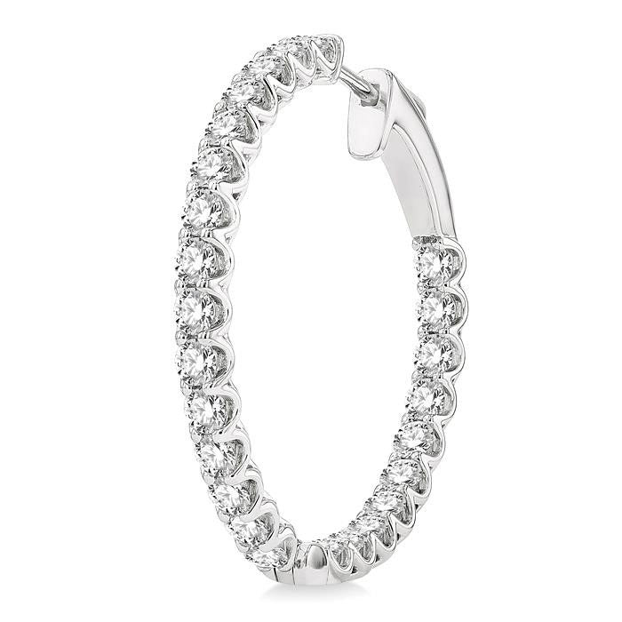 Inside-Out Diamond Hoop Earrings