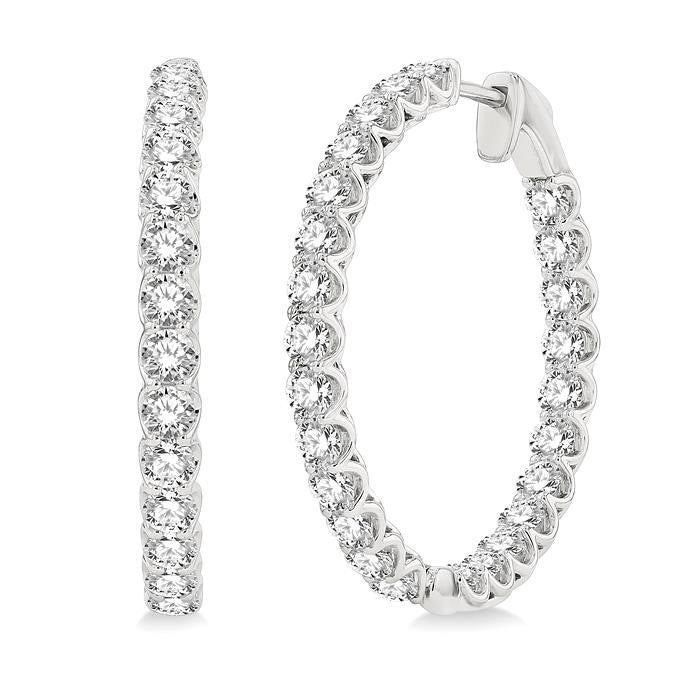 Inside-Out Diamond Hoop Earrings