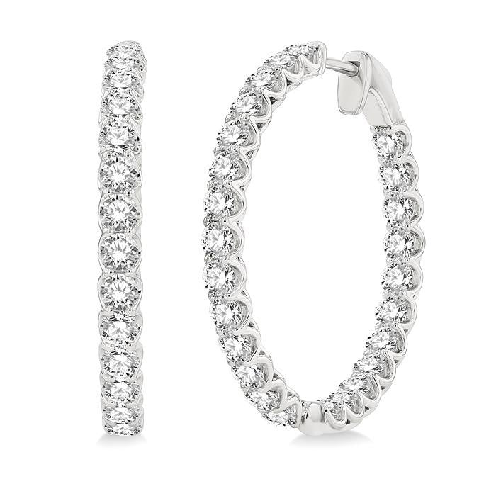 Inside-Out Diamond Hoop Earrings