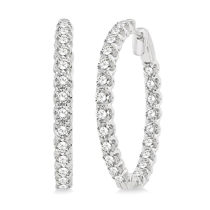 Inside-Out Diamond Hoop Earrings