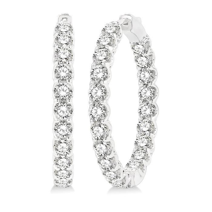 Inside-Out Diamond Hoop Earrings