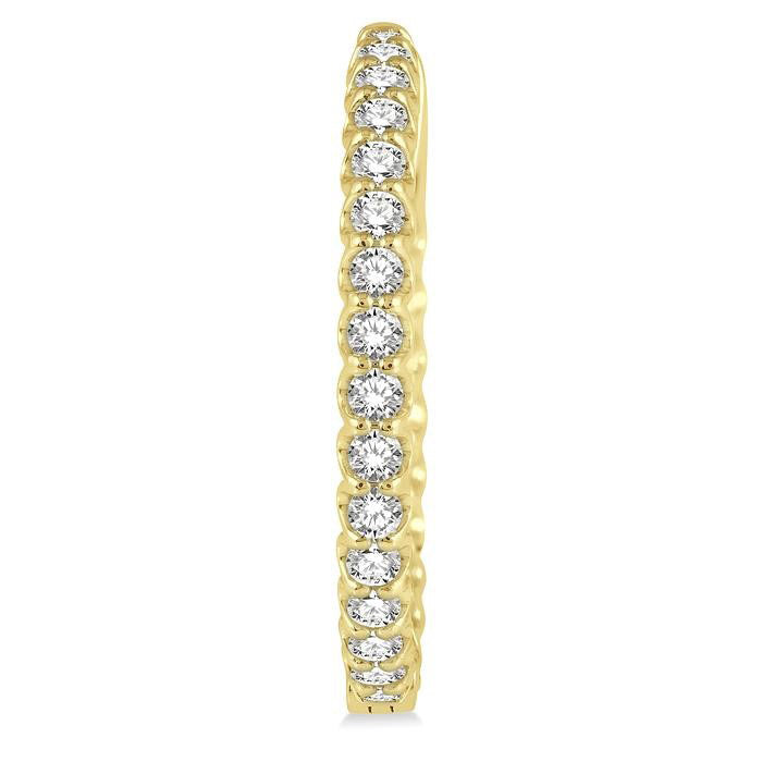 Inside-Out Diamond Hoop Earrings