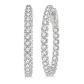 Inside-Out Diamond Round Hoop Earrings