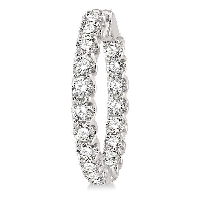 PhoVerLo 14K White Gold Diamond Earrings