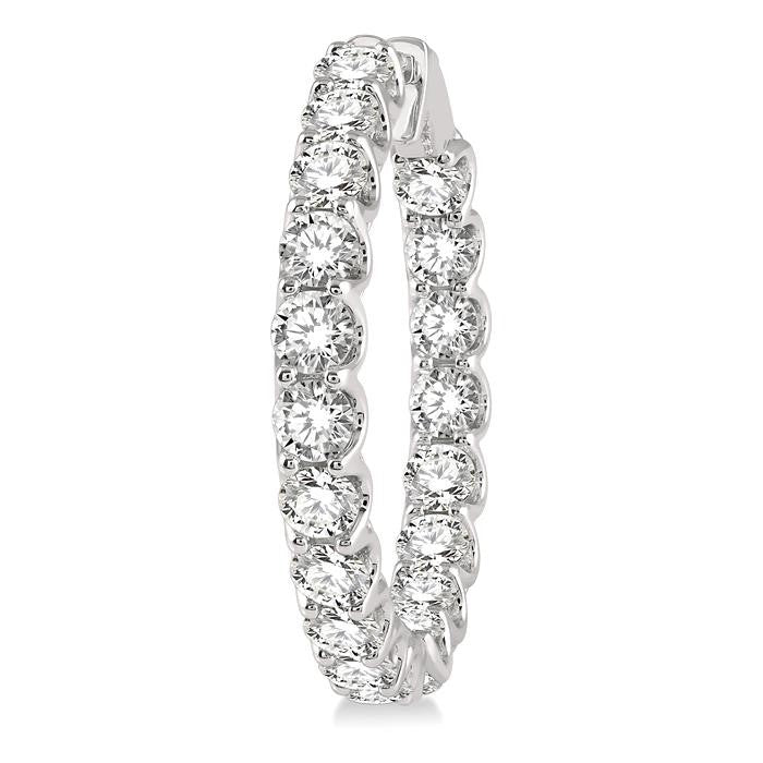 PhoVerLo 14K White Gold Diamond Earrings