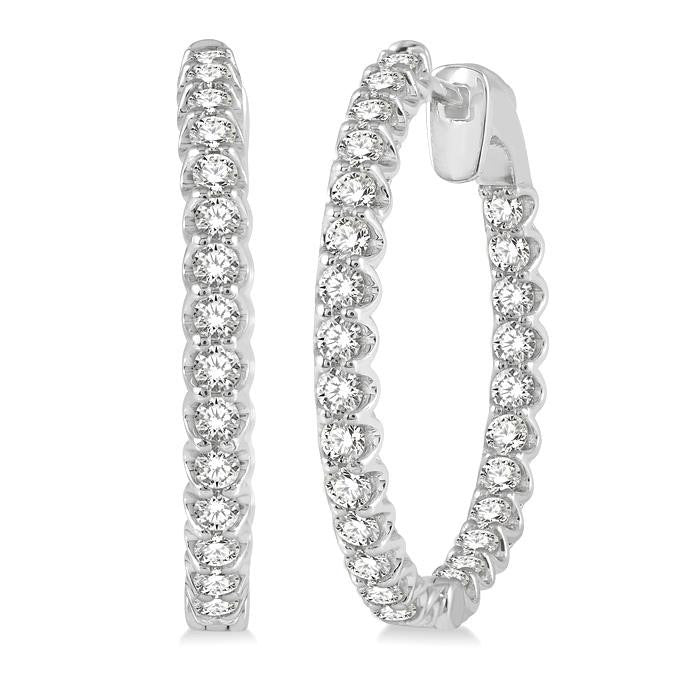 IsVioVal DorElMir 14K White Gold Diamond Earrings