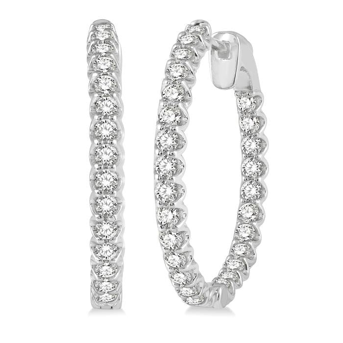 IsVioVal DorElMir 14K White Gold Diamond Earrings