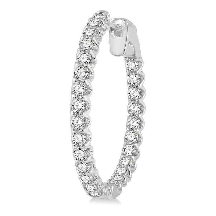 IsVioVal DorElMir 14K White Gold Diamond Earrings
