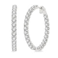 PhoOnEl AeElEl 14K White Gold Diamond Earrings