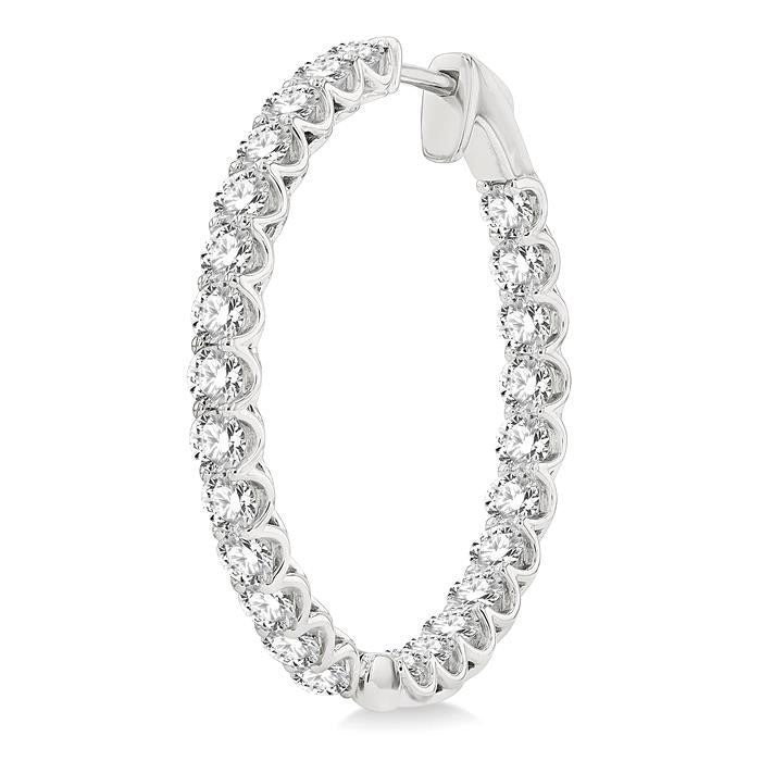 PhoOnEl AeElEl 14K White Gold Diamond Earrings