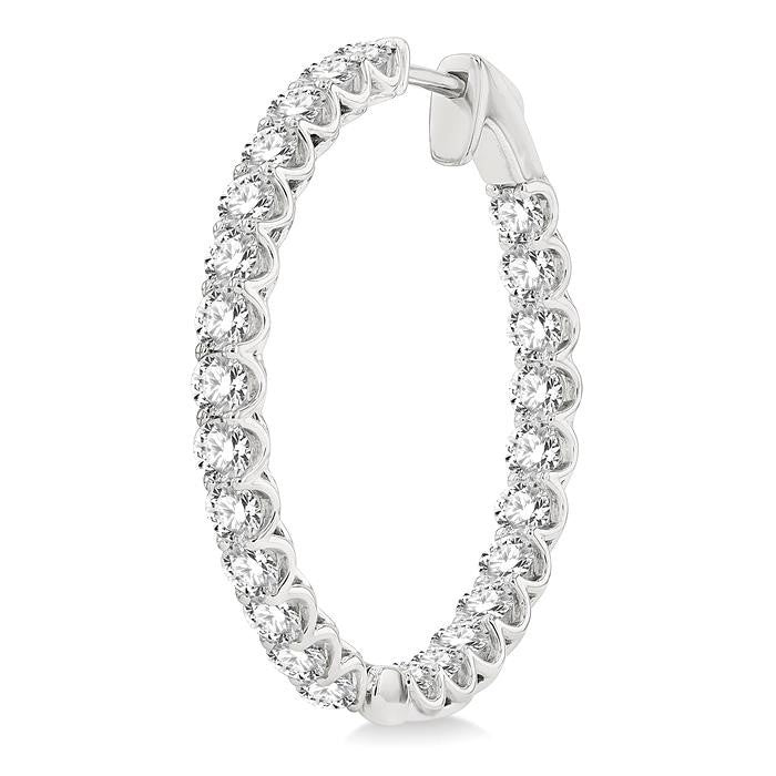 PhoOnEl AeElEl 14K White Gold Diamond Earrings