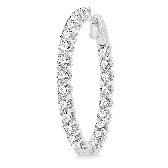 SolPhoAe 14K White Gold Diamond Earrings
