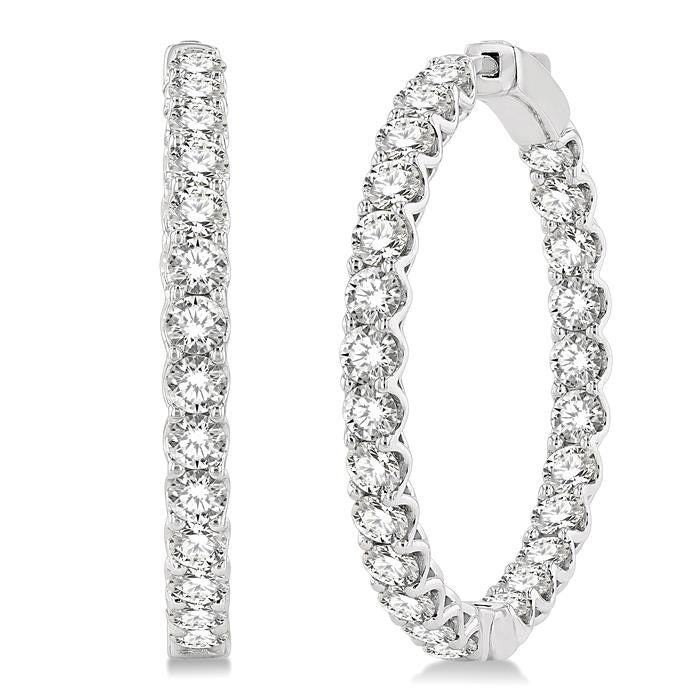 ArXeMir 14K White Gold Diamond Earrings