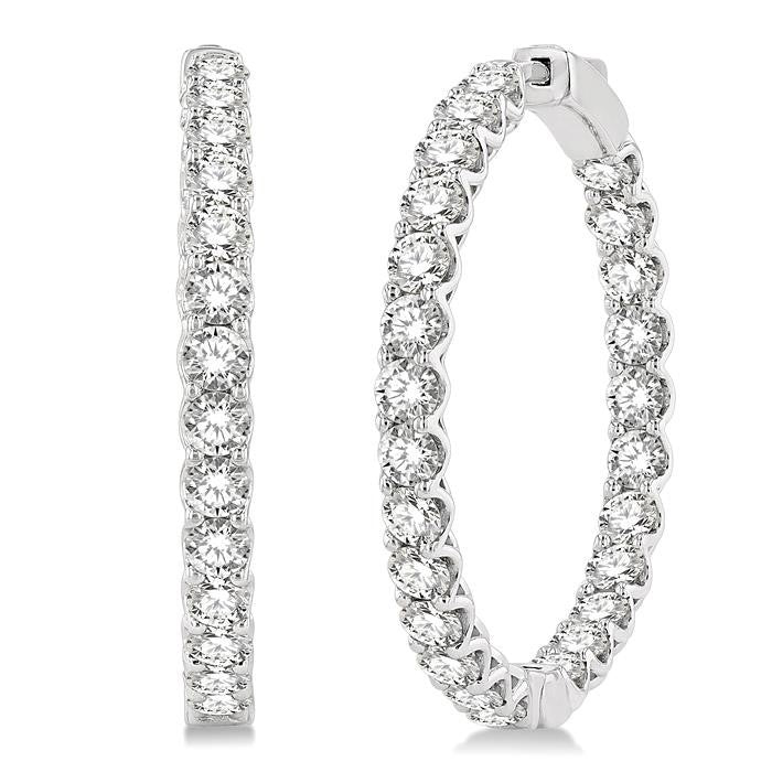 ArXeMir 14K White Gold Diamond Earrings