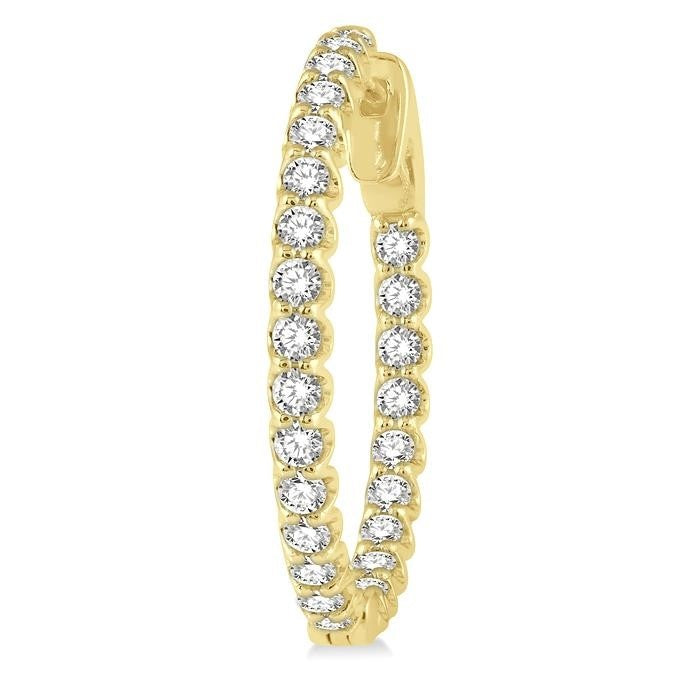 SolOraVal 14K White Gold Diamond Earrings