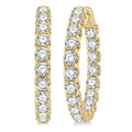 NoSolXe 14K White Gold Diamond Earrings