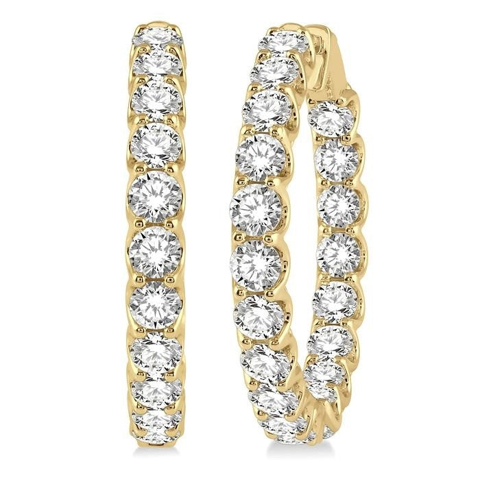 NoSolXe 14K White Gold Diamond Earrings