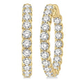 NoSolXe 14K White Gold Diamond Earrings