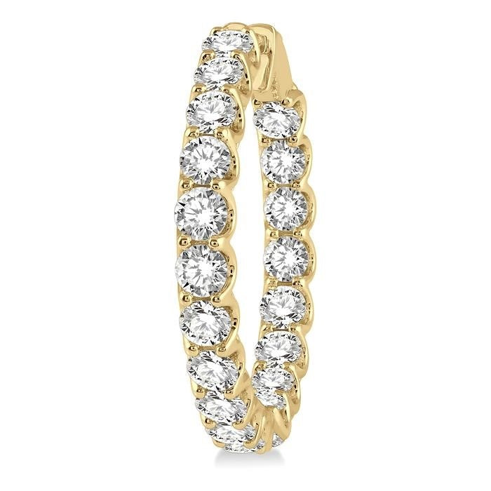NoSolXe 14K White Gold Diamond Earrings
