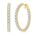 CelZenOn 14K White Gold Diamond Earrings