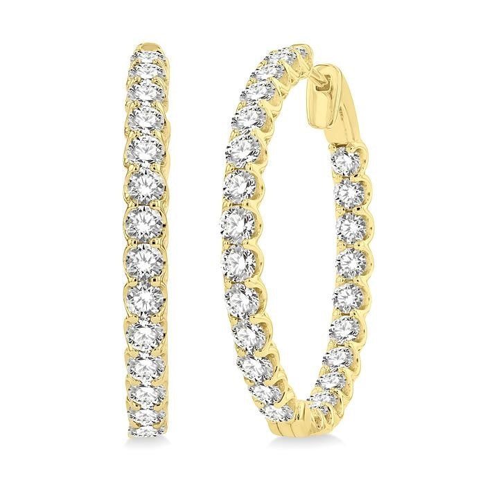 VerLinLin 14K White Gold Diamond Earrings