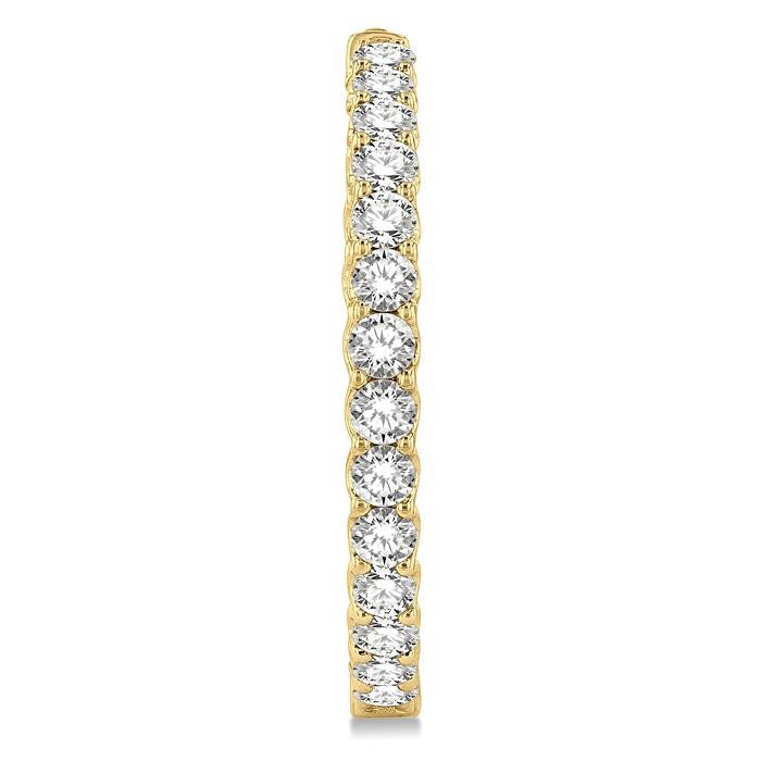 LoElLin 14K White Gold Diamond Earrings