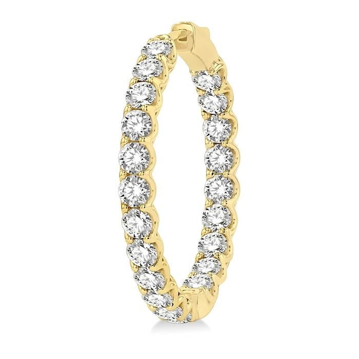 LoNoOn 14K White Gold Diamond Earrings