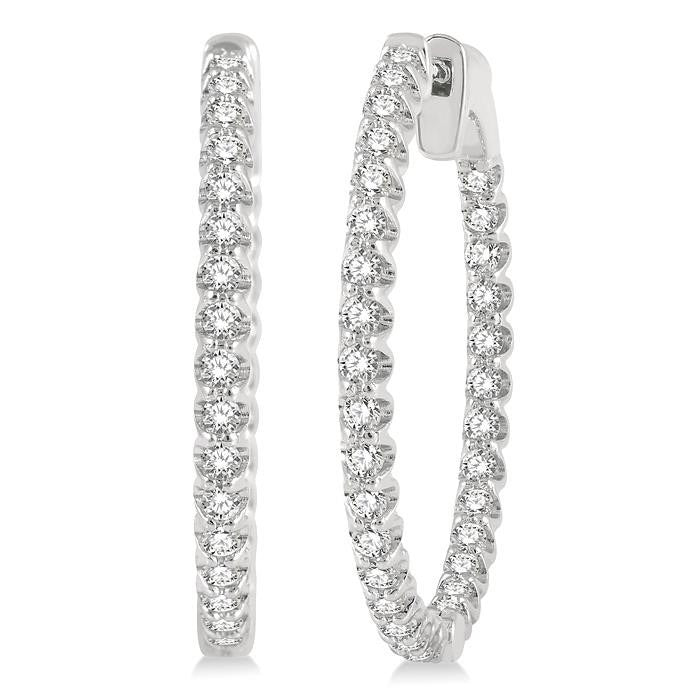 Inside-Out Diamond Hoop Earrings