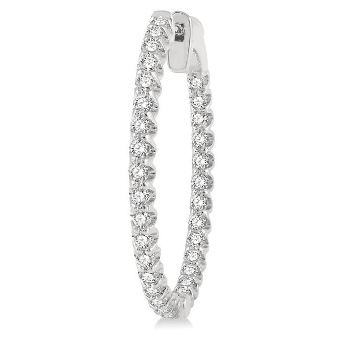 Inside-Out Diamond Hoop Earrings