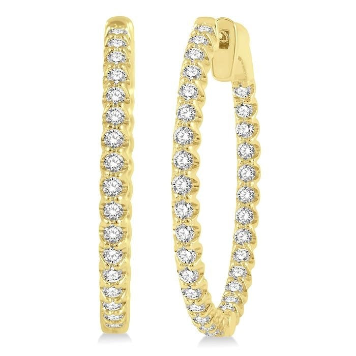 ValLoCel ZenOnTh 14K White Gold Diamond Earrings