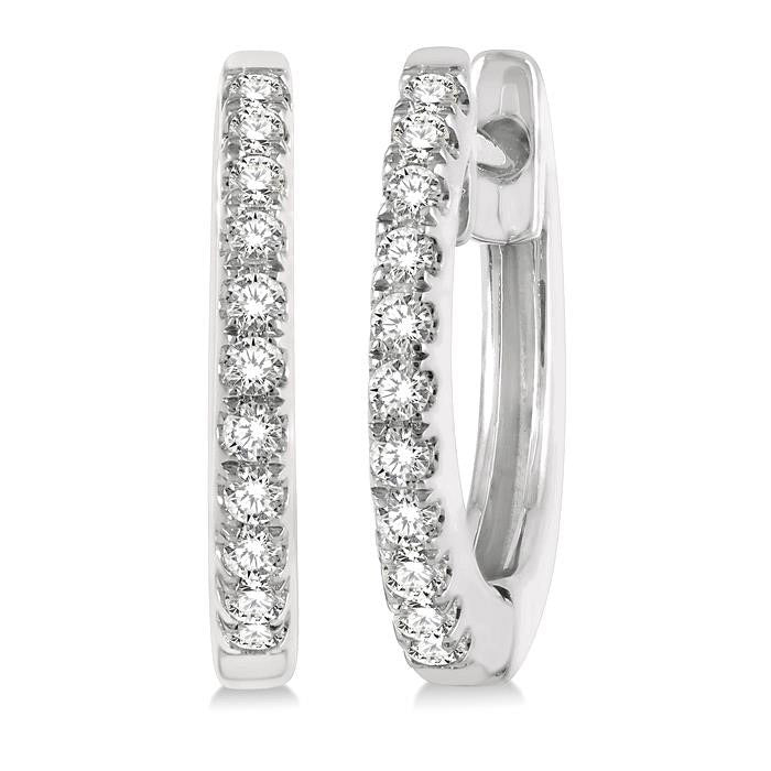 Diamond Petite Huggie Earrings