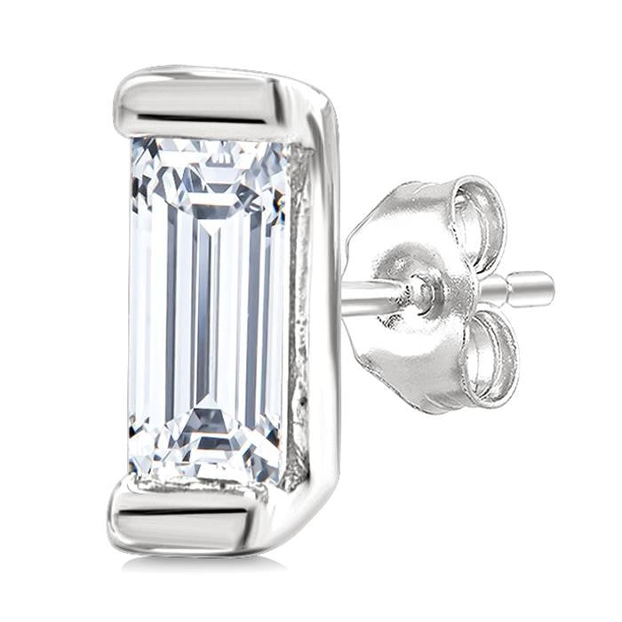 Bezel Set Petite Diamond Fashion Earrings