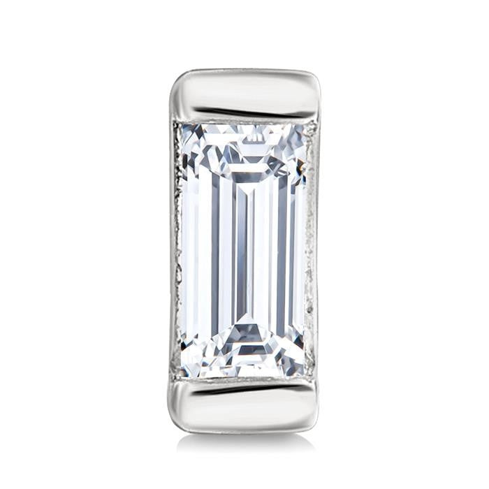 Bezel Set Petite Diamond Fashion Earrings