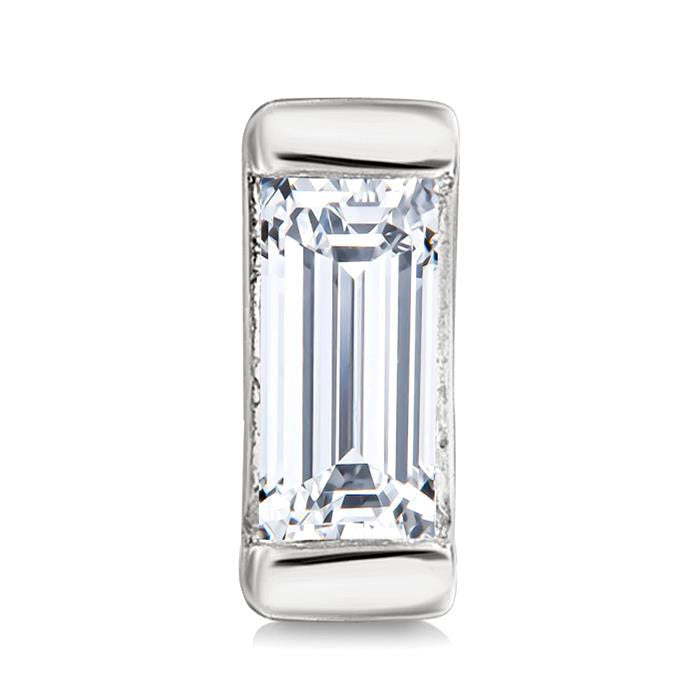 Bezel Set Petite Diamond Fashion Earrings