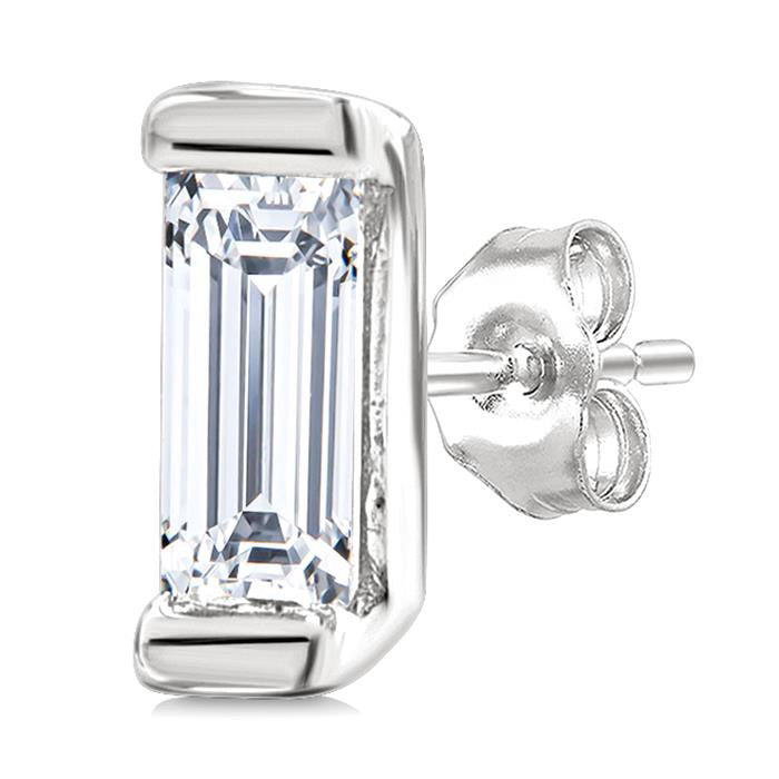Bezel Set Petite Diamond Fashion Earrings