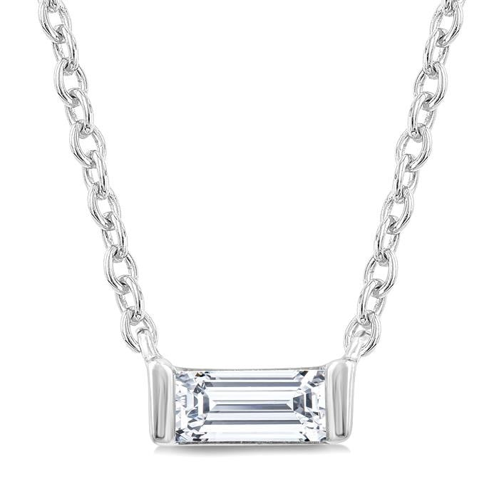 Grandeur Aster Bezel Petite Diamond Fashion Pendant