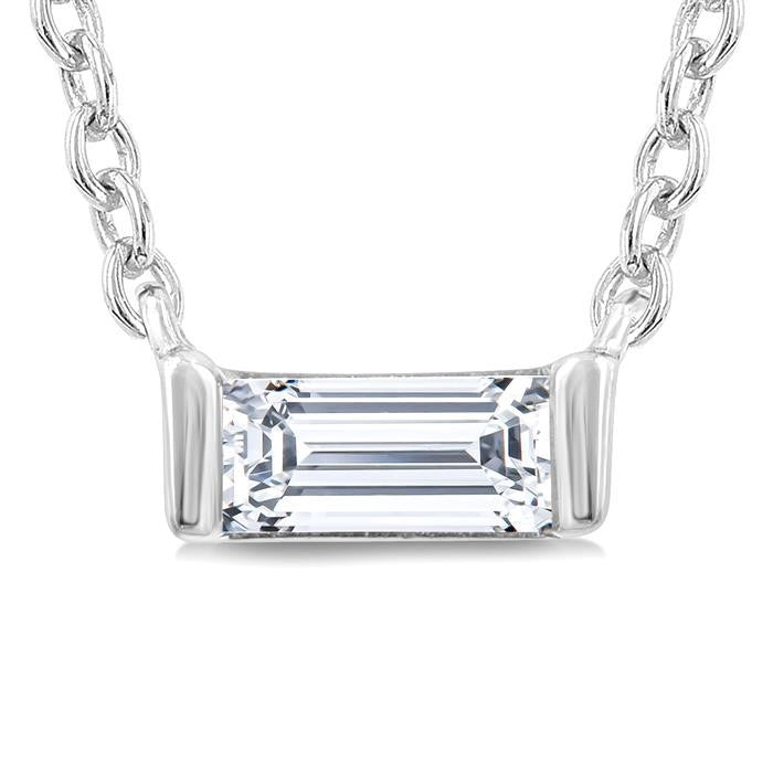 Grandeur Aster Bezel Petite Diamond Fashion Pendant