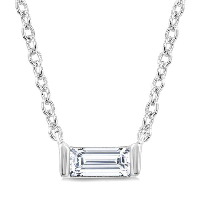 Grandeur Aster Bezel Petite Diamond Fashion Pendant