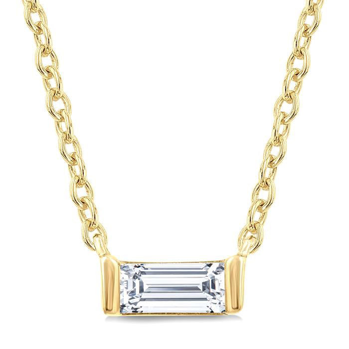 Violet Calypso Bezel Petite Diamond Fashion Pendant