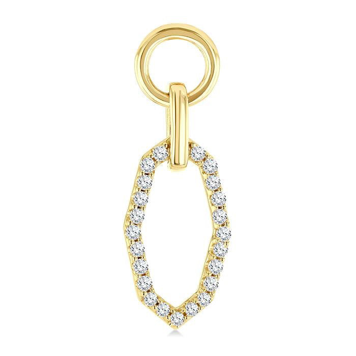 Geometric Shape Interlock Diamond Fashion Earrings