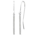 Diamond Straight Bar Earrings