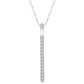 Vertical Bar Petite Diamond Fashion Pendant