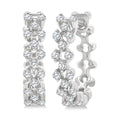 Prong Diamond Fashion Hoop Earrings
