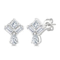 Mixed Shape Diamond Fashion Earrings