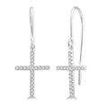 Cross Diamond Earrings
