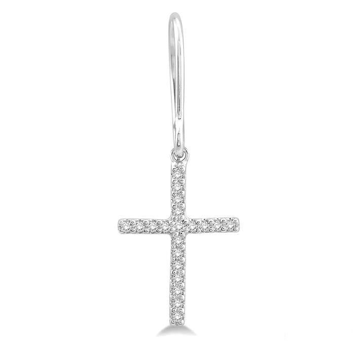Cross Diamond Earrings